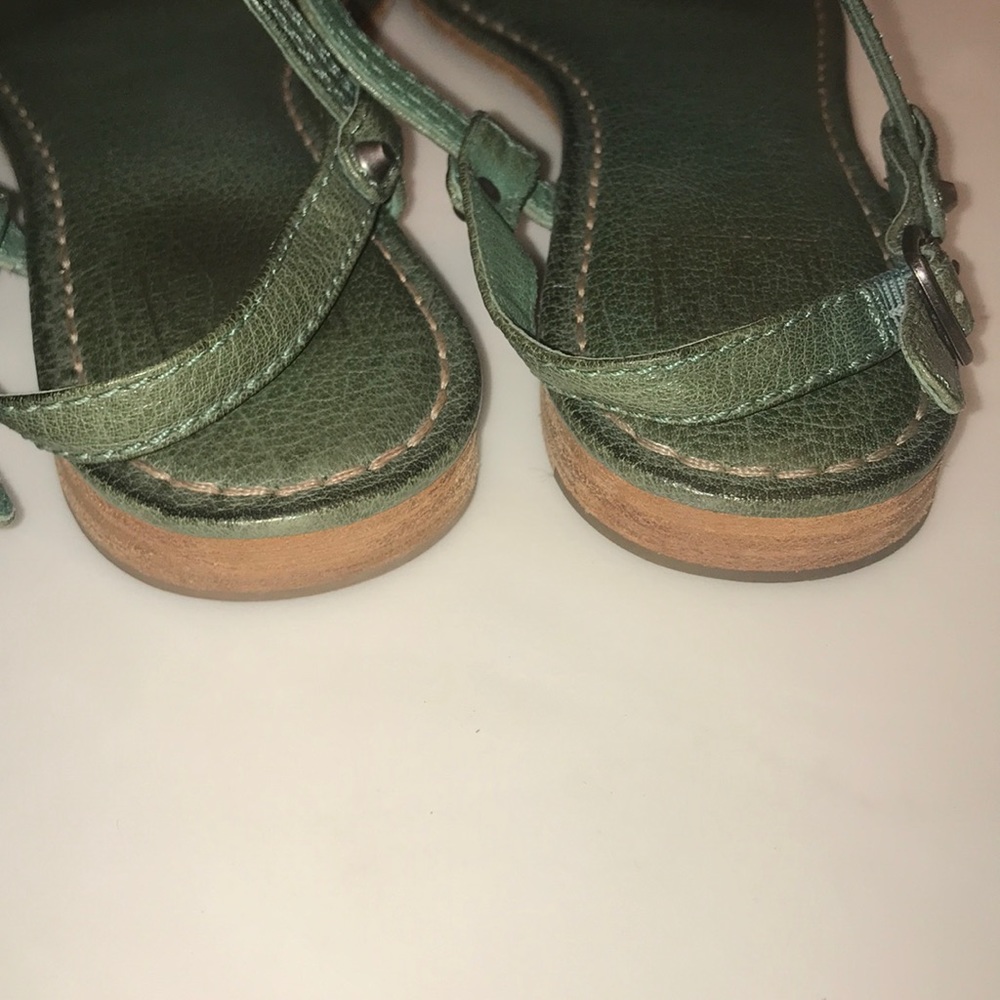 Frye Green Leather Sandals - Picture 5 of 6